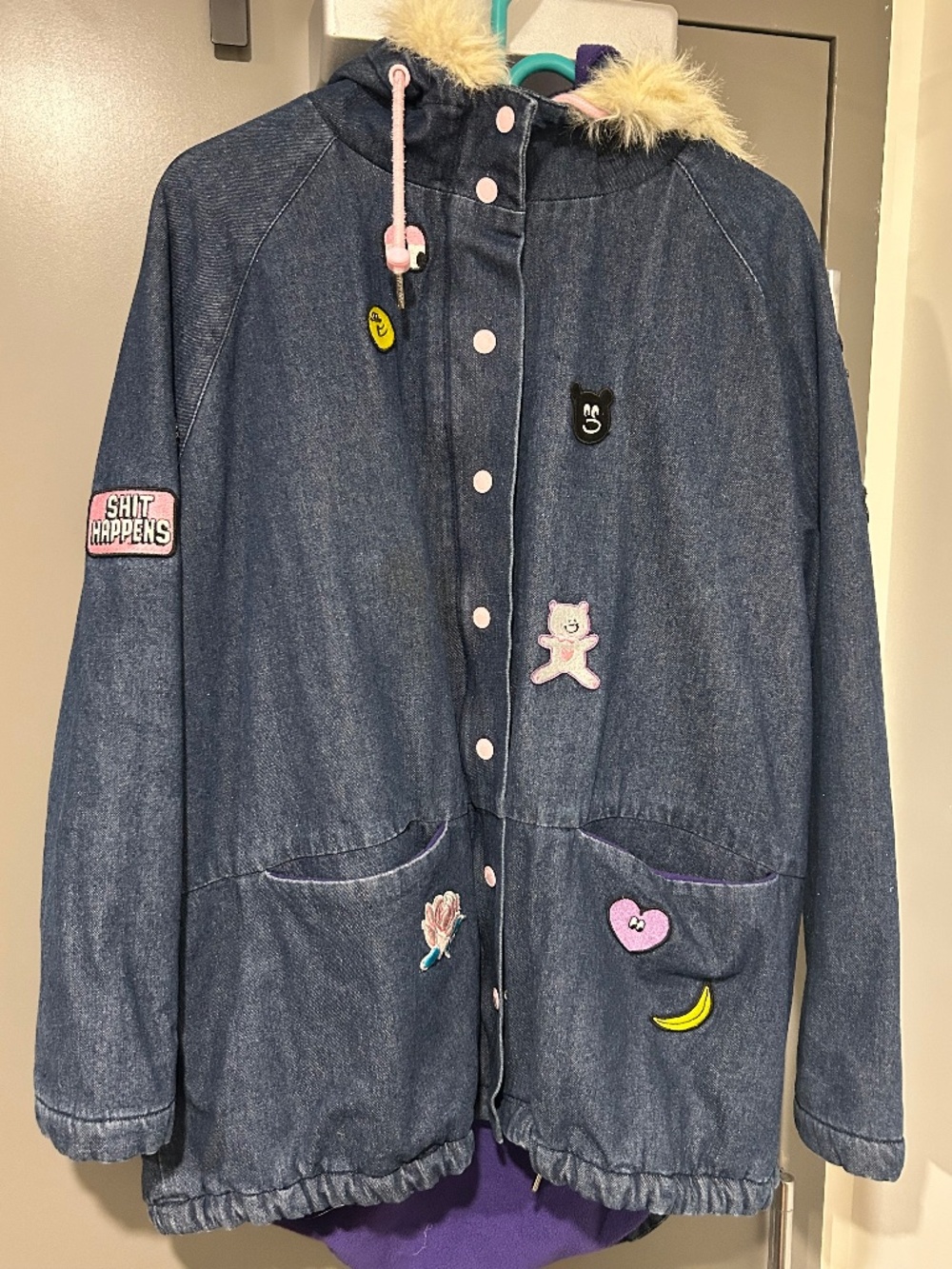 Lined denim jacket